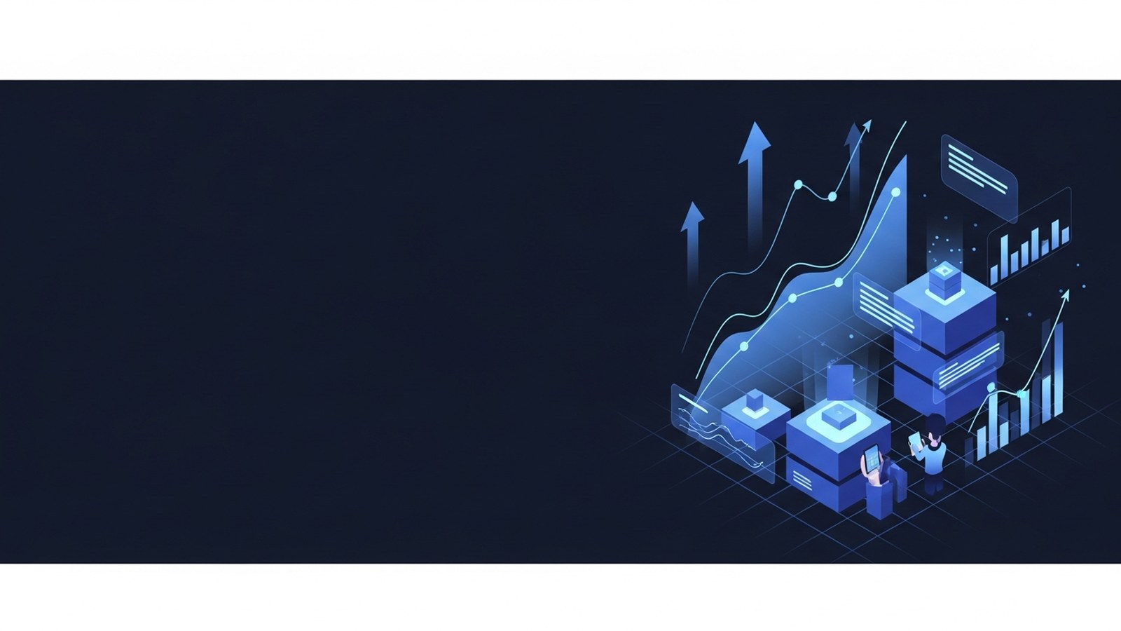 Dashboard displaying thousands of inventory SKUs with forecasting graphs and AI analytics in deep electric blue tones