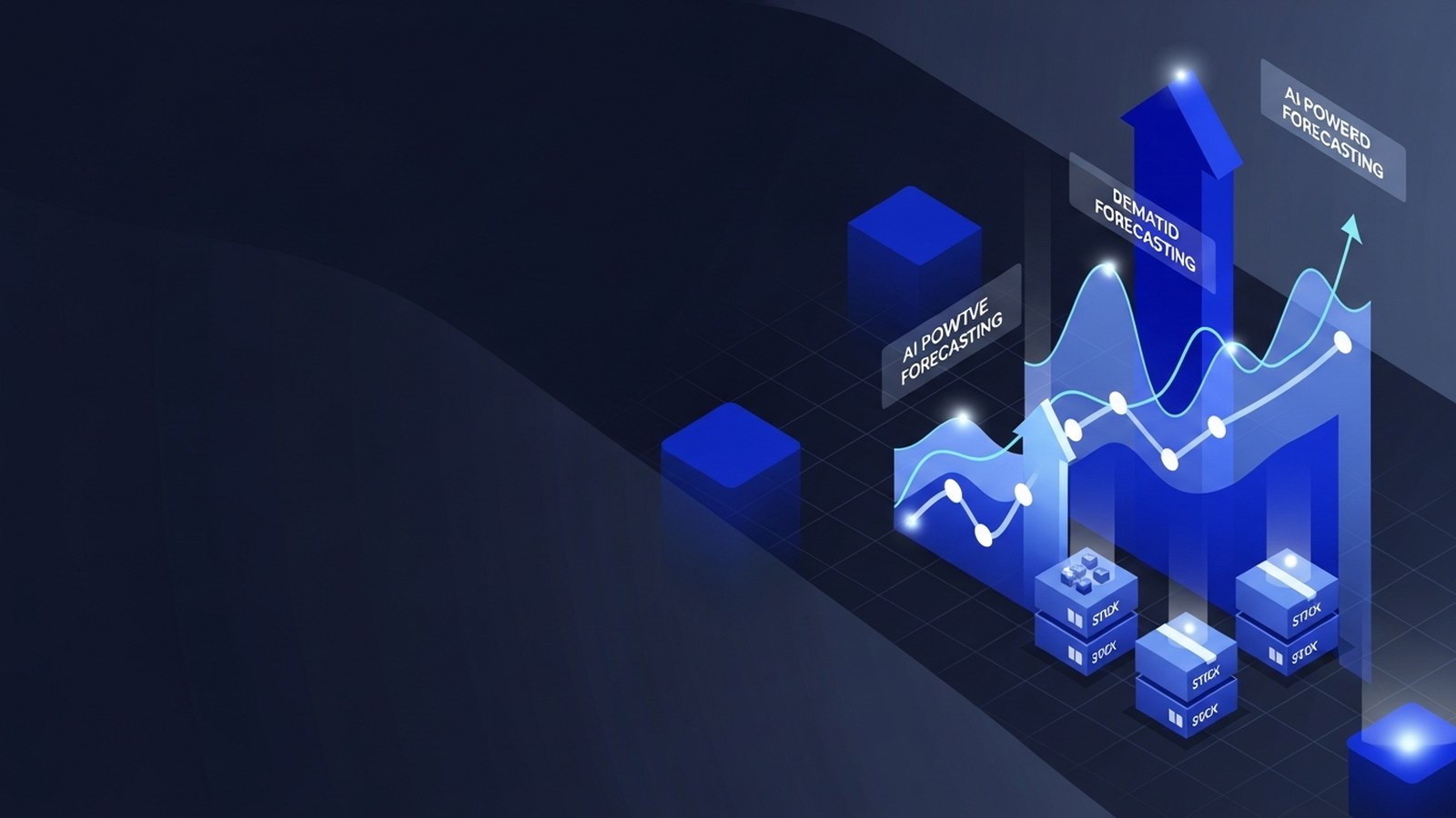 Dashboard displaying five connected Shopify store icons converging into single unified platform with electric blue data streams