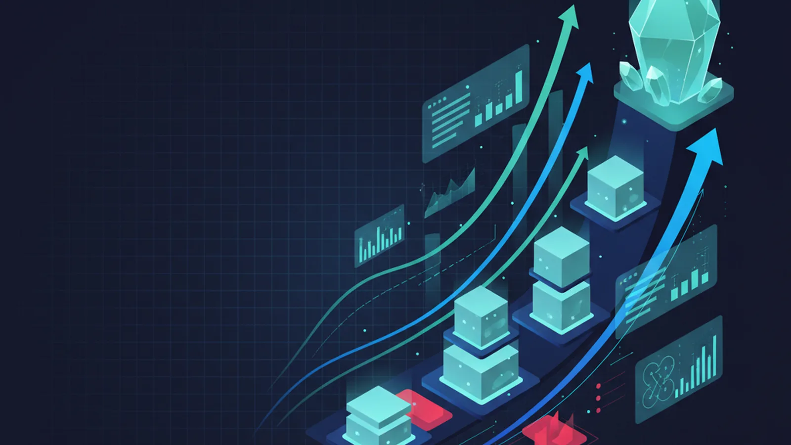 The pitch is the hard part: deep electric blue data visualizations illustrating a clock and product explanation for Forthcast